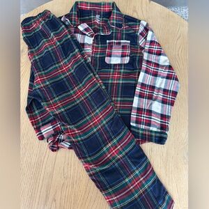 GAP Red and Blue Pajama Sets Classic Plaid Design